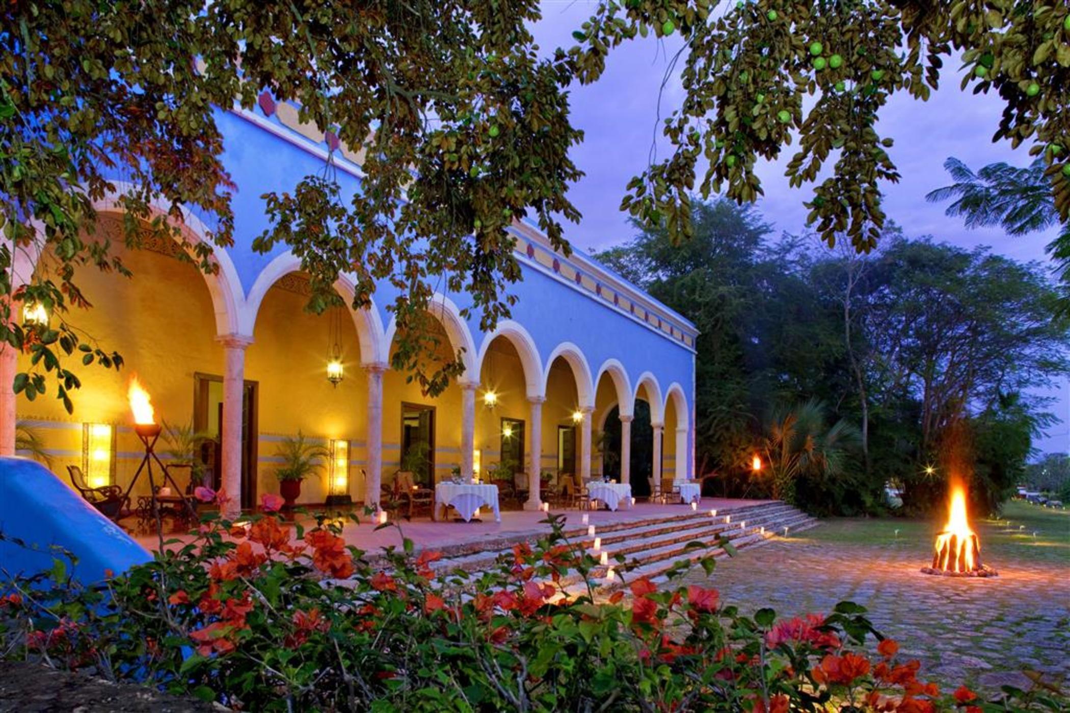 Hotel Hacienda Santa Rosa De Lima Ristorante foto